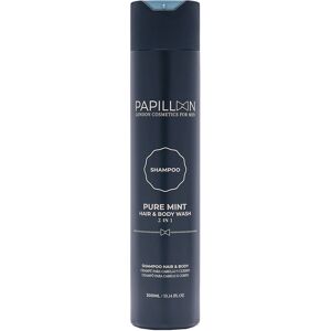 Papillon Champú de Menta Pura para Cabello Y Cuerpo Uso Diario 300mL