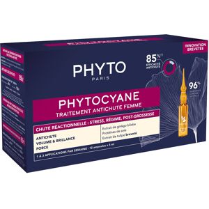 Phyto Tratamiento Anticaída Reactivo Con Fitocianina para Mujeres 12x5mL