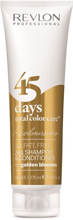 Revlon Champú acondicionador 2 en 1 45 días Total Care 275mL Golden Blondes