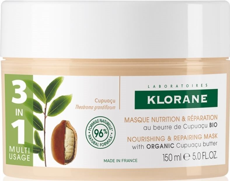 Klorane Cabello Mask 3 en 1 Manteca de Cupuaçu Bio Nutritiva y Reparadora 150mL