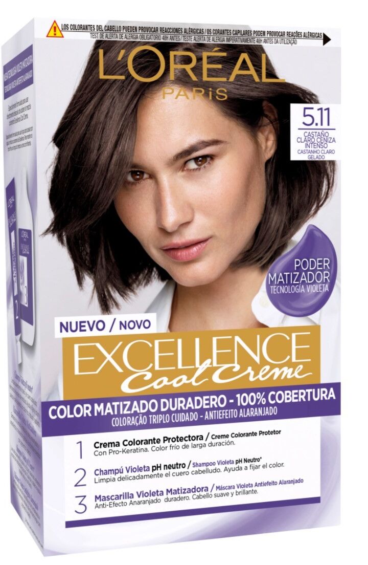 L'Oréal Paris Excelencia Crema Fría Color Permanente 1&nbsp;un. 5.11