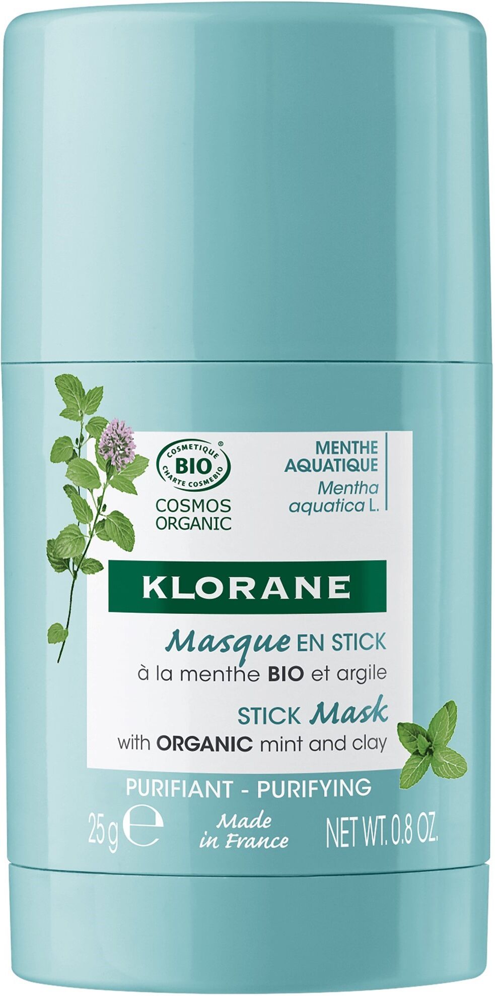 Klorane Menta acuática en barra Mask 25g