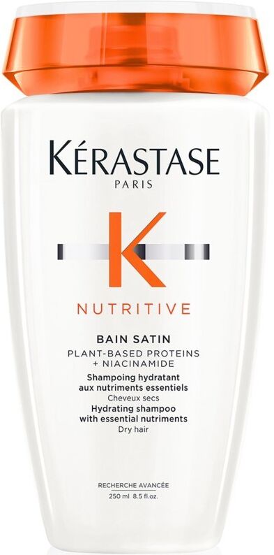 Kérastase Bain Satin Champú hidratante Proteínas vegetales  Niacinamida Cabello seco 250mL