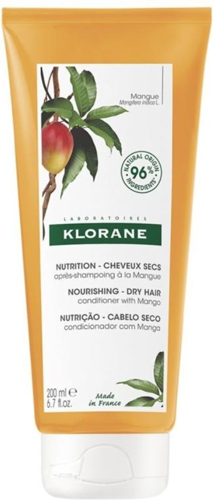 Klorane Acondicionador para cabello seco y dañado con manteca de mango 200mL