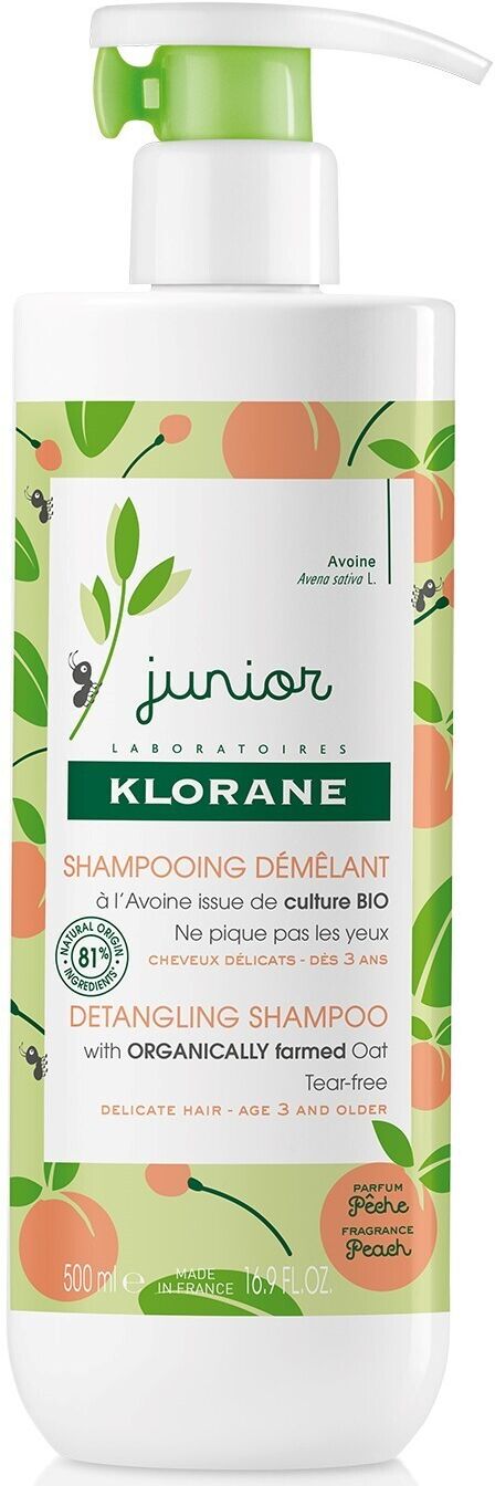 Klorane Champú desenredante Melocotón 500mL