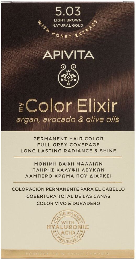 Apivita Tinte permanente My Color Elixir 1&nbsp;un. 5.03 Natural Gold Brown Light