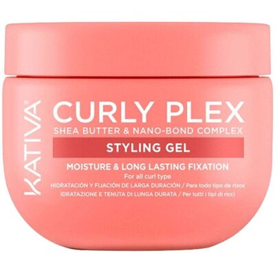 Kativa Curly Plex Gel de peinado Hidratación y fijación duradera 300mL Kativa Curly Plex Gel de peinado Hidratación y fijación duradera 300mL