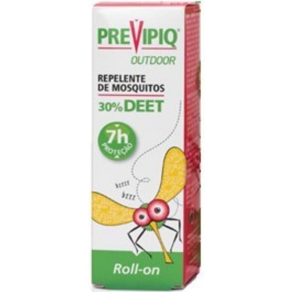 Previpiq Repelente de mosquitos en rollo para exteriores 30% Deet 7H 50mL