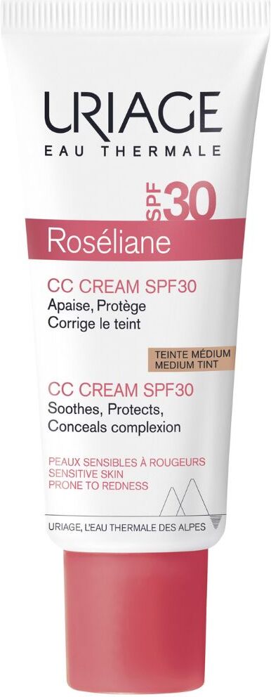 Uriage Roséliane CC Cream SPF30, antirojeces 40mL Medium SPF30