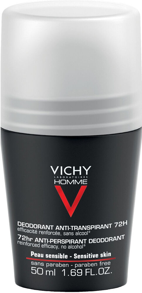 Vichy Homme Roll On Antiperpirante 72H Control Extremo 50mL