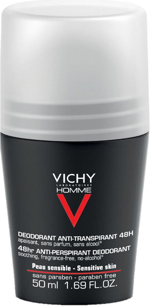 Vichy Homme Roll On Antiperpirant 48H Piel Sensible 50mL