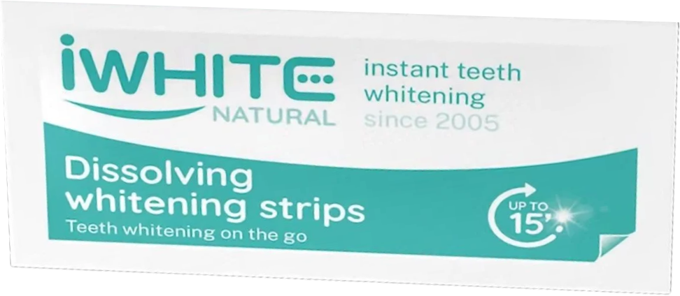 Iwhite Tiras blanqueadoras de disolución natural 28&nbsp;un.