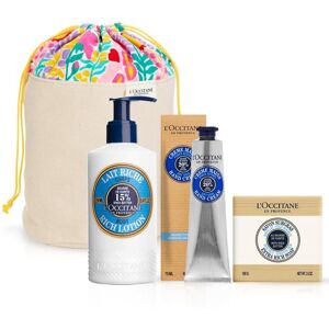 L'Occitane Loción corporal rica en manteca de karitéLoción corporal de manteca de karité 250mL Crema de manos 75mL Jabón 50gr 1 un.