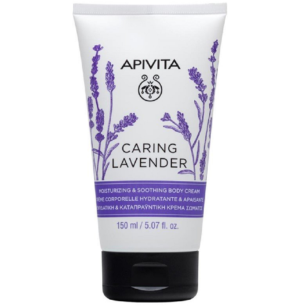 Apivita Crema corporal hidratante y calmante de lavanda Caring 150mL