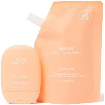 Haan Crema de manos hidratante y nutritiva 150mL Carrot Kick Recarga Haan Crema de manos hidratante y nutritiva 150mL Carrot Kick Recarga