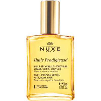 Nuxe Huile Prodigieuse Aceite Seco Multiusos Rostro, Cuerpo, Cabello 30mL Nuxe Huile Prodigieuse Aceite Seco Multiusos Rostro, Cuerpo, Cabello 30mL