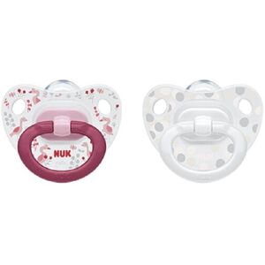 Nuk Chupete clásico Happy Kids de silicona sin Bpa 2 un. Assorted Color