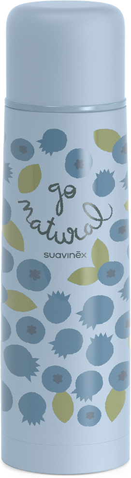 Suavinéx Go Natural Termos para líquidos calientes y fríos 500mL Blue