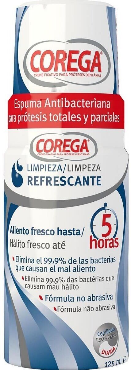 Corega Espuma limpiadora para prótesis dentales 125mL