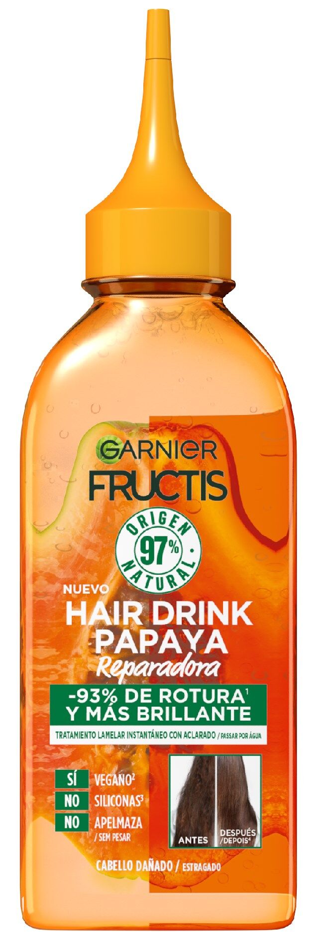 Garnier Fructis Bebida Capilar Papaya 200mL