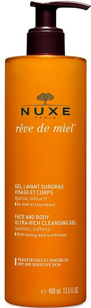 Nuxe Gel Limpiador Rêve de Miel Rostro y Cuerpo Altra-Rico con Miel 400mL