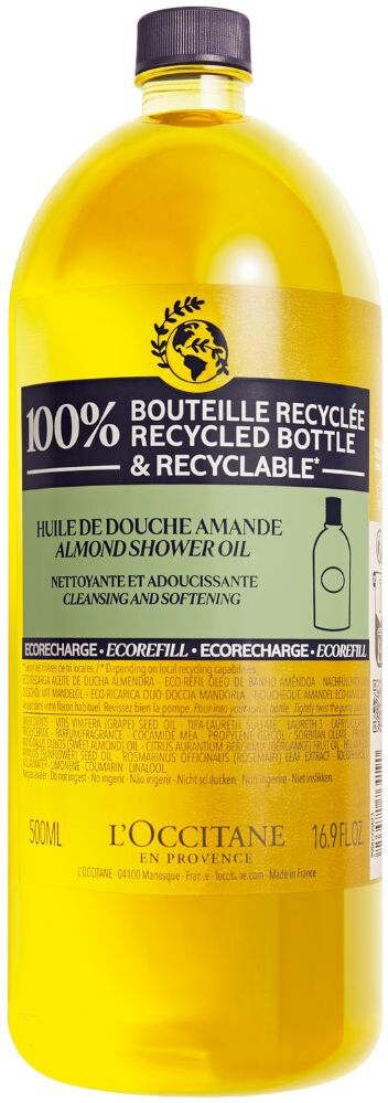 L'Occitane Aceite de ducha con aceite de almendras Limpiador y suavizante 500mL refill