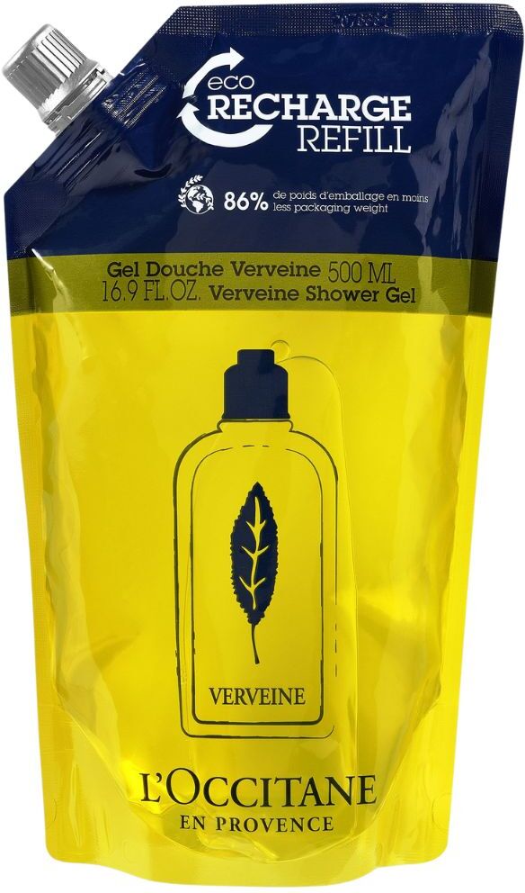 L'Occitane Gel de ducha de verbena Experiencia energizante 500mL refill