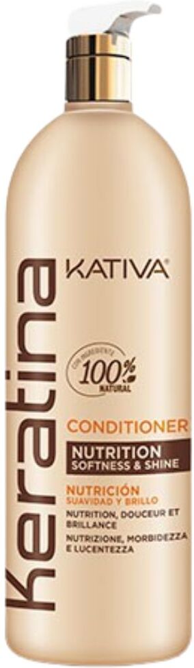 Kativa Acondicionador Keratina Nutrición, suavidad y brillo 1000mL