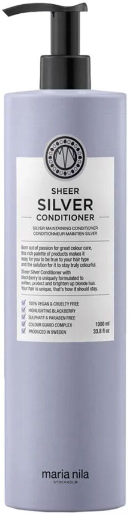 Maria Nila Sheer Silver Acondicionador para cabellos rubios y grises 1000mL