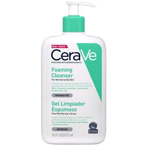 CeraVe Espuma Limpiadora Facial Y Corporal para Pieles Normales a Grasas 473mL