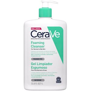 CeraVe Espuma Limpiadora Facial Y Corporal para Pieles Normales a Grasas 1000mL