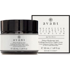 Avant Crema de lujo de noche vivificante con ácido hialurónico para rostro y ojos 50mL