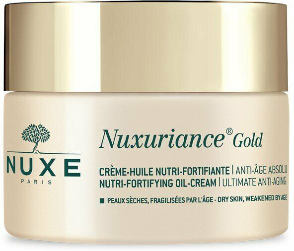 Nuxe Crema-aceite nutritiva Nuxuriance Gold para pieles secas 50mL