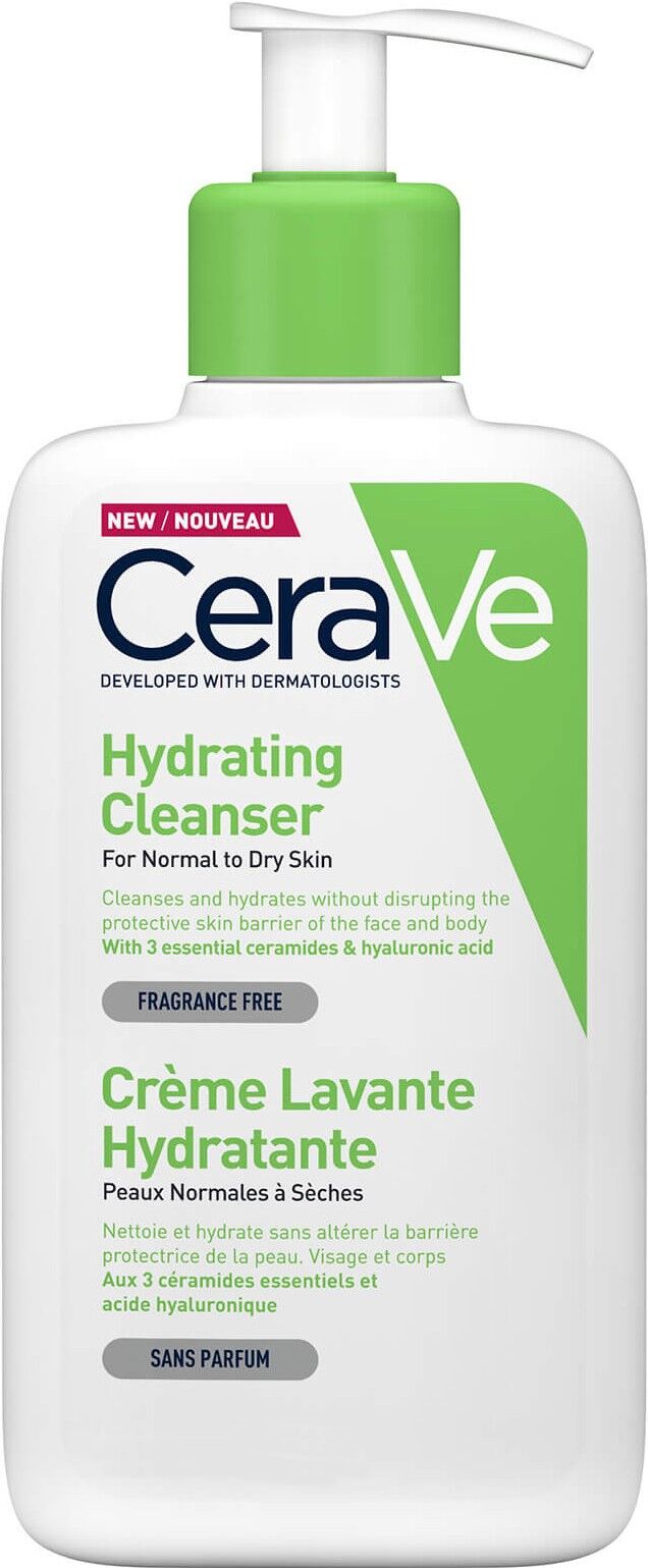 CeraVe Crema limpiadora para rostro y cuerpo Piel normal a seca 473mL
