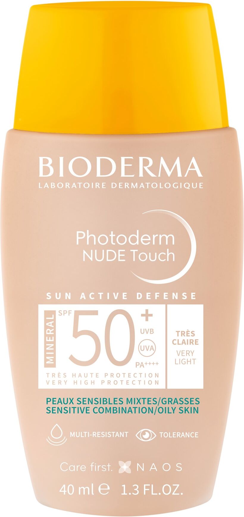 Bioderma Photoderm Nude Touch SPF50 Mineral Tinte Sunpantalla 40mL Very Light SPF50+