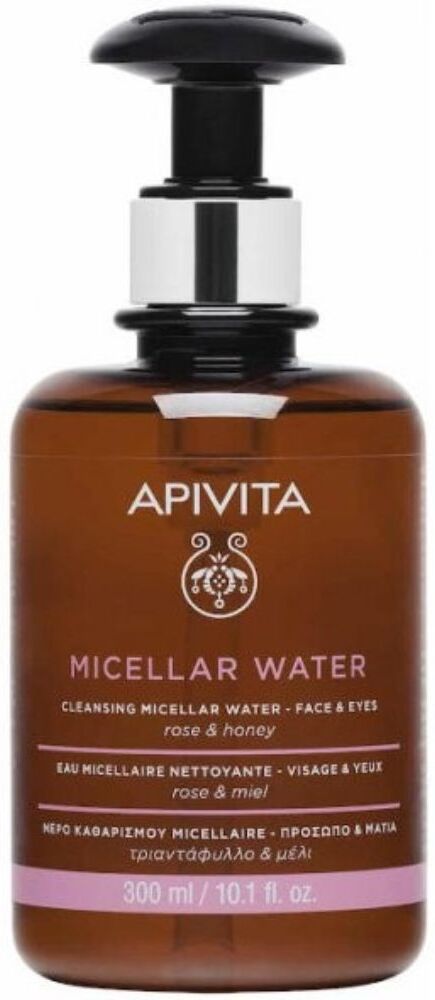 Apivita Agua micelar limpiadora para rostro y ojos 300mL