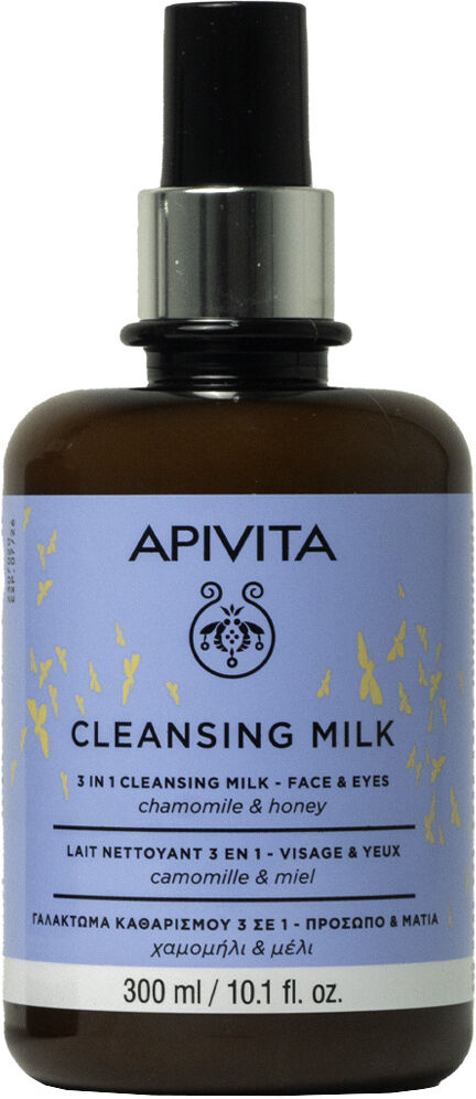 Apivita Leche limpiadora 3 en 1 para rostro y ojos 300mL