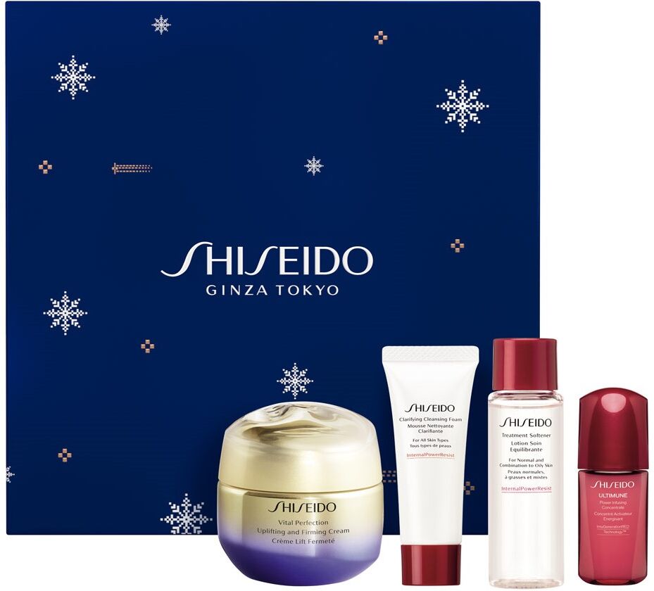 Shiseido Crema Reafirmante Y Elevadora Vital PerfectionVPN Crema 50 mL Espuma 15 mL Tónico 30 mL UTM 10 mL 1&nbsp;un.