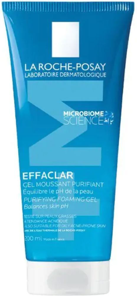 La Roche-Posay Effaclar   M Gel espumoso purificante para pieles grasas y sensibles 200mL