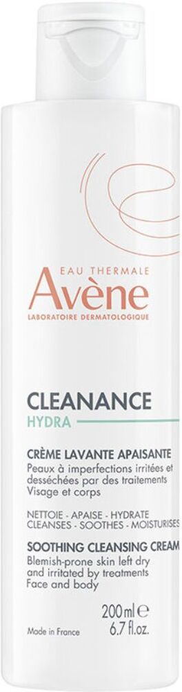 Avène Cleanance Hydra Crema Limpiadora Calmante para Pieles Propensas al Acné 200mL