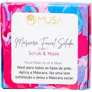 Musa Natural Cosmetics Mascarilla Facial Sólida - Exfoliante y Mascarilla para Todo Tipo de Piel Musa Natural Cosmetics Mascarilla Facial Sólida - Exfoliante y Mascarilla para Todo Tipo de Piel