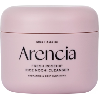 Arencia Limpiador facial de mochi de arroz con rosa mosqueta fresca 120g Arencia Limpiador facial de mochi de arroz con rosa mosqueta fresca 120g