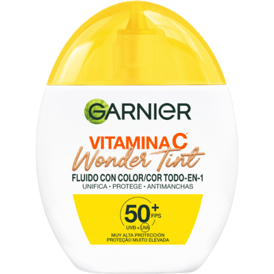 Garnier Vitamin C Fluido Wonder Tint SPF50 40mL Medium SPF50+ Garnier Vitamin C Fluido Wonder Tint SPF50 40mL Medium SPF50+