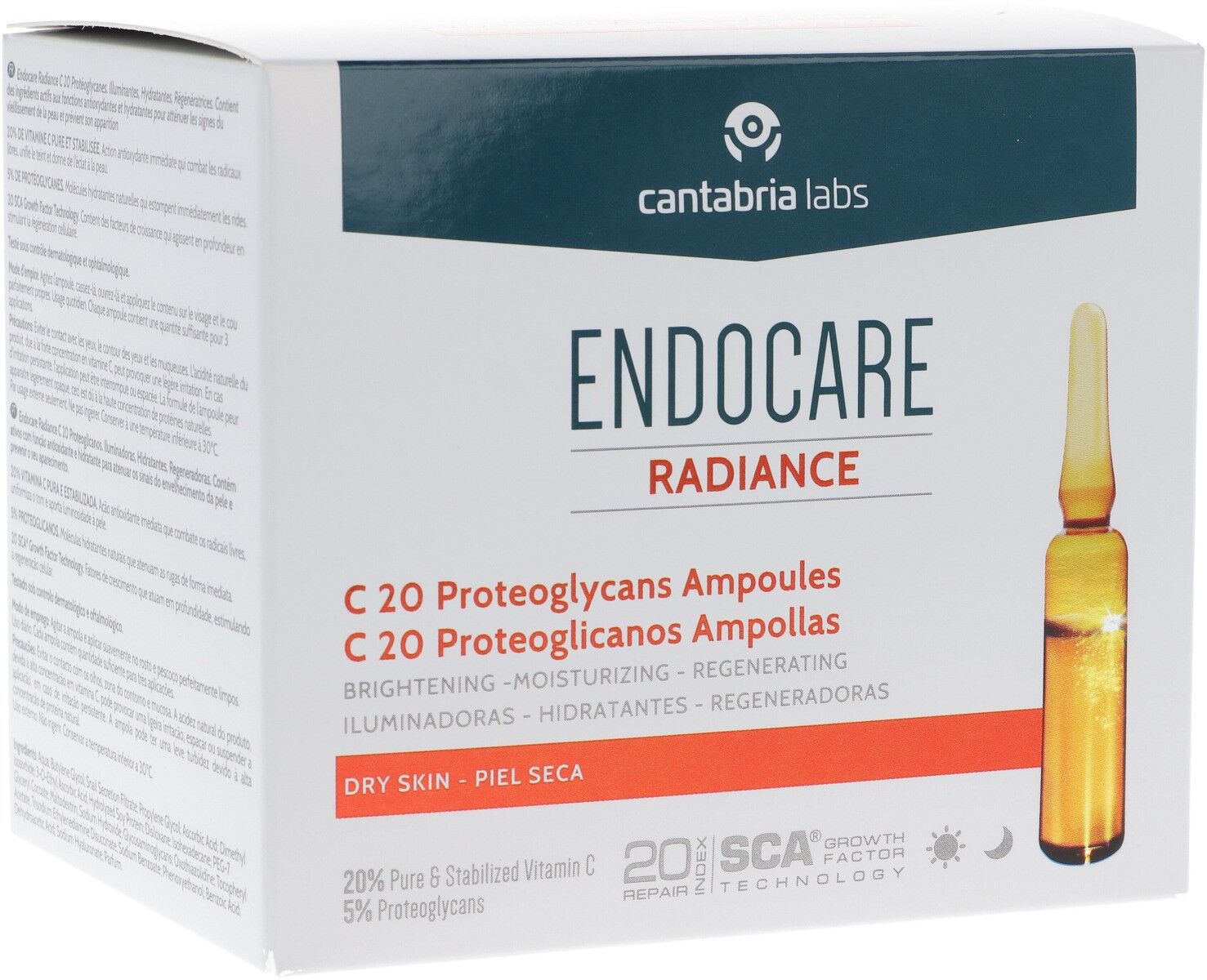 Endocare Radiance C20 Ampollas Proteoglicano 30x2mL