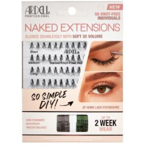 Ardell Naked Extensiones de pestañas DIY sin nudos individuales 56 un.