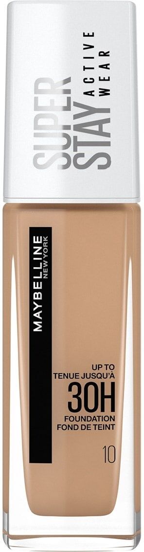 Maybelline Base de maquillaje líquida Super Stay 30H 30mL 10 Ivory