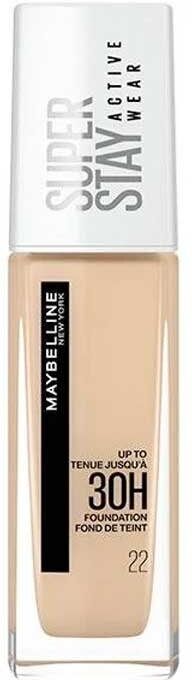 Maybelline Base de maquillaje líquida Super Stay 30H 30mL 22 Light Bisque