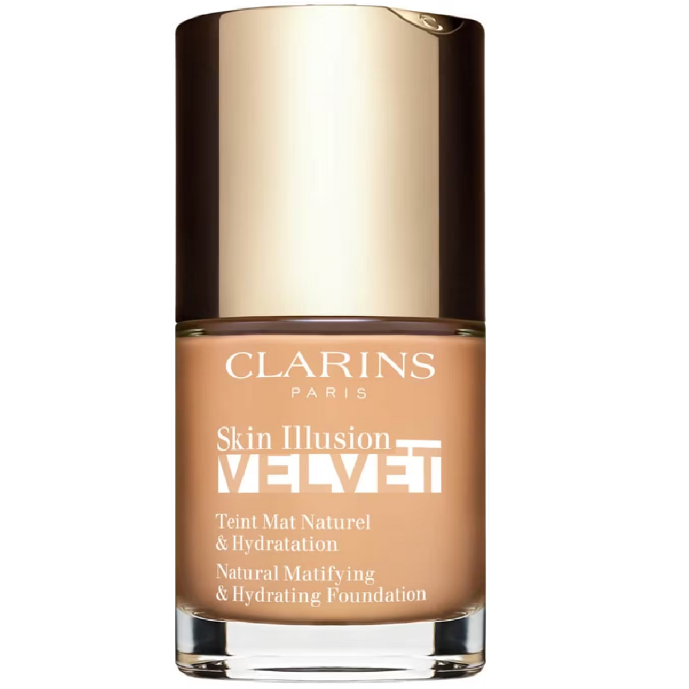 Clarins Skin Illusion Base de maquillaje líquida aterciopelada hidratante 30mL 107C