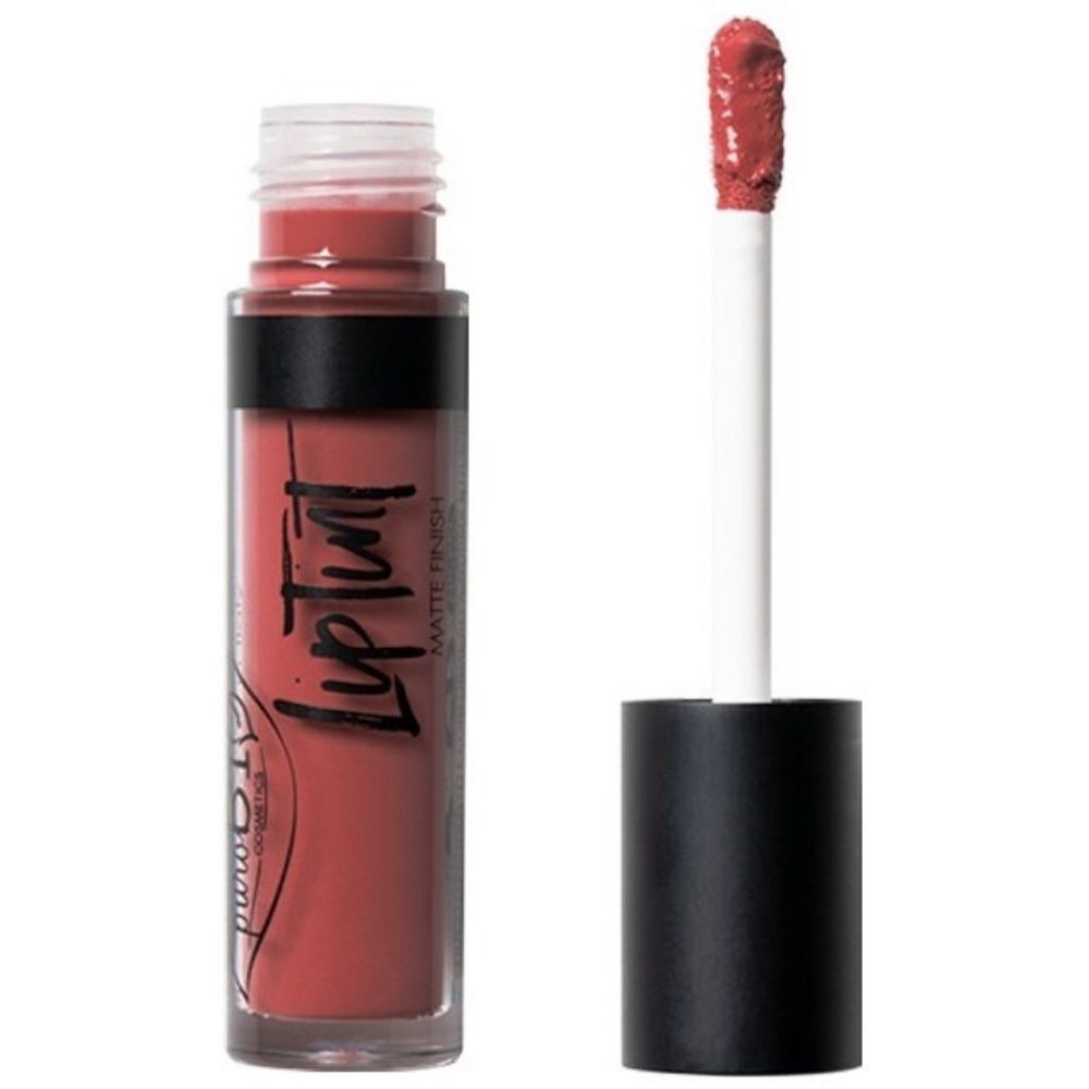 puroBio Barra de labios líquida Liptint en acabado mate 4mL 06 Dark Pink