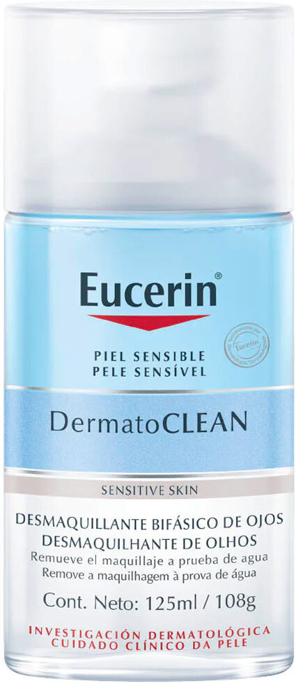 Eucerin Desmaquillante bifásico de ojos Dermatoclean 125mL